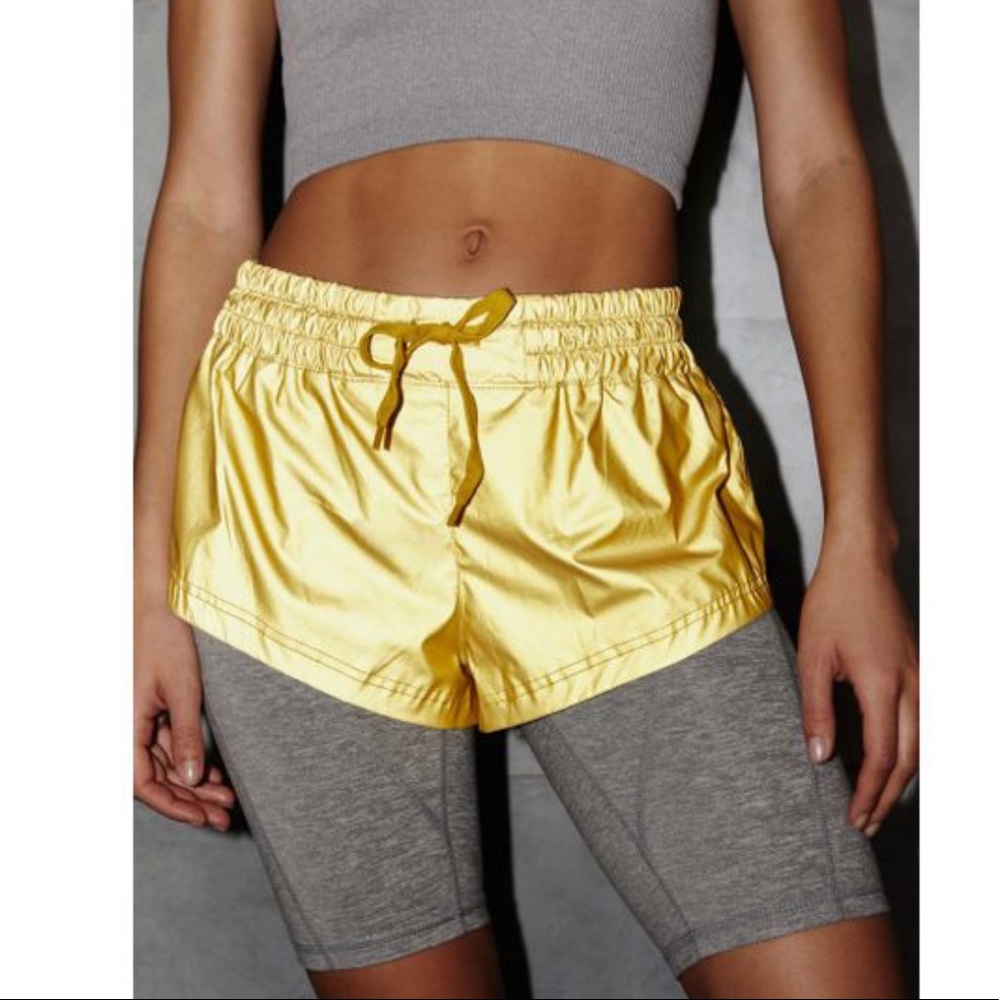 Free People Womens Moonlight Reflective Shorts
